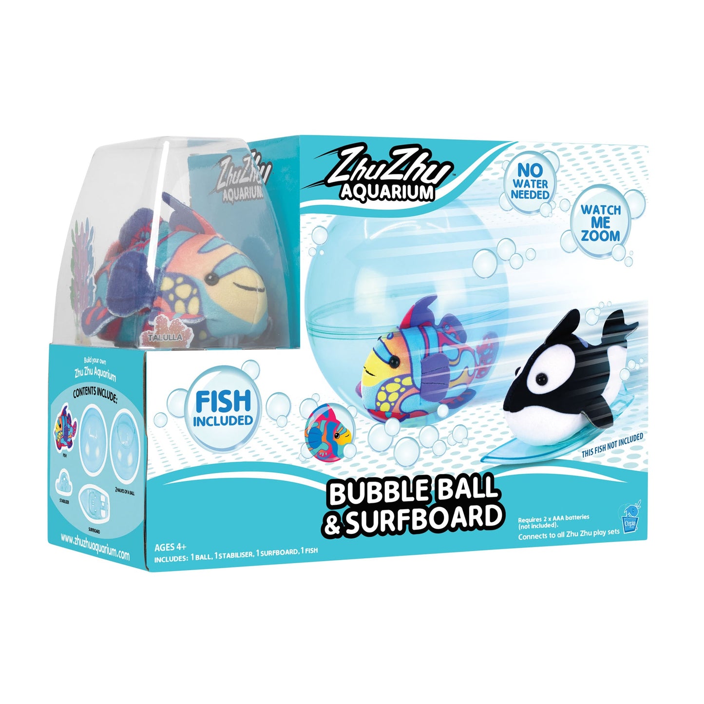 Zhu Zhu Starter Set with Fish (Bubble Ball & Surfboard) - Manual