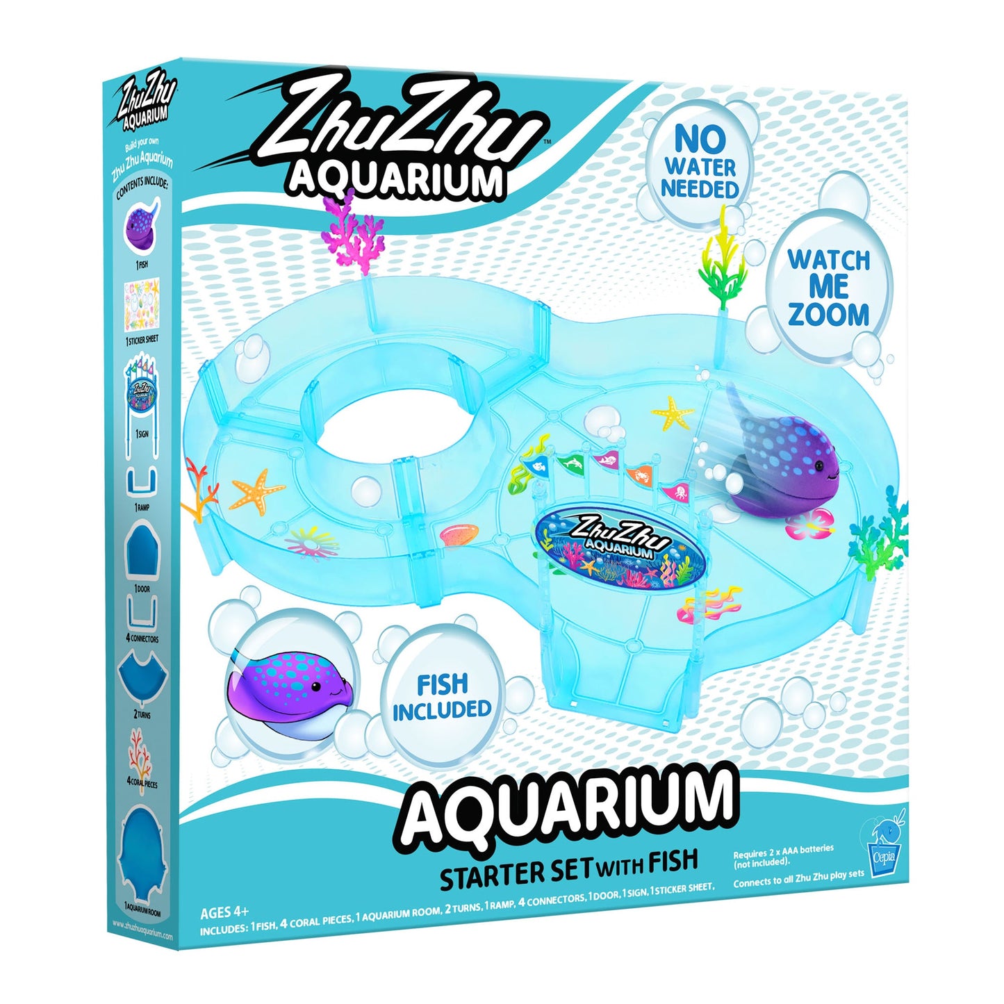 Zhu Zhu Aquarium Starter Set with Fish (Figure of 8) - Manual