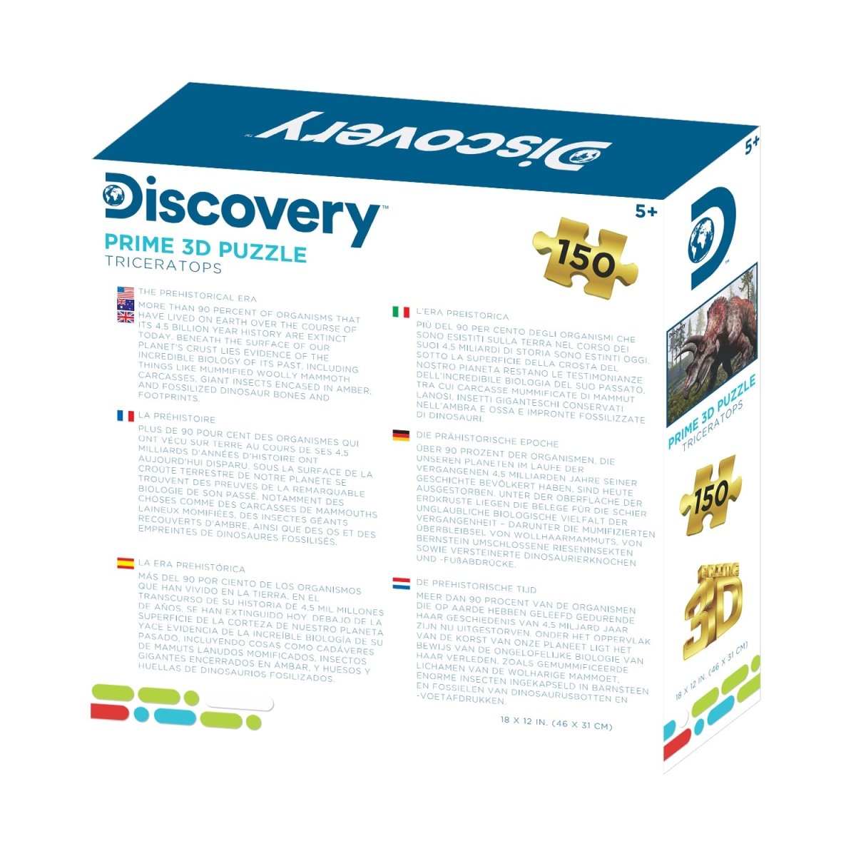 Prime 3D Discovery Triceratops Puzzle - John Adams