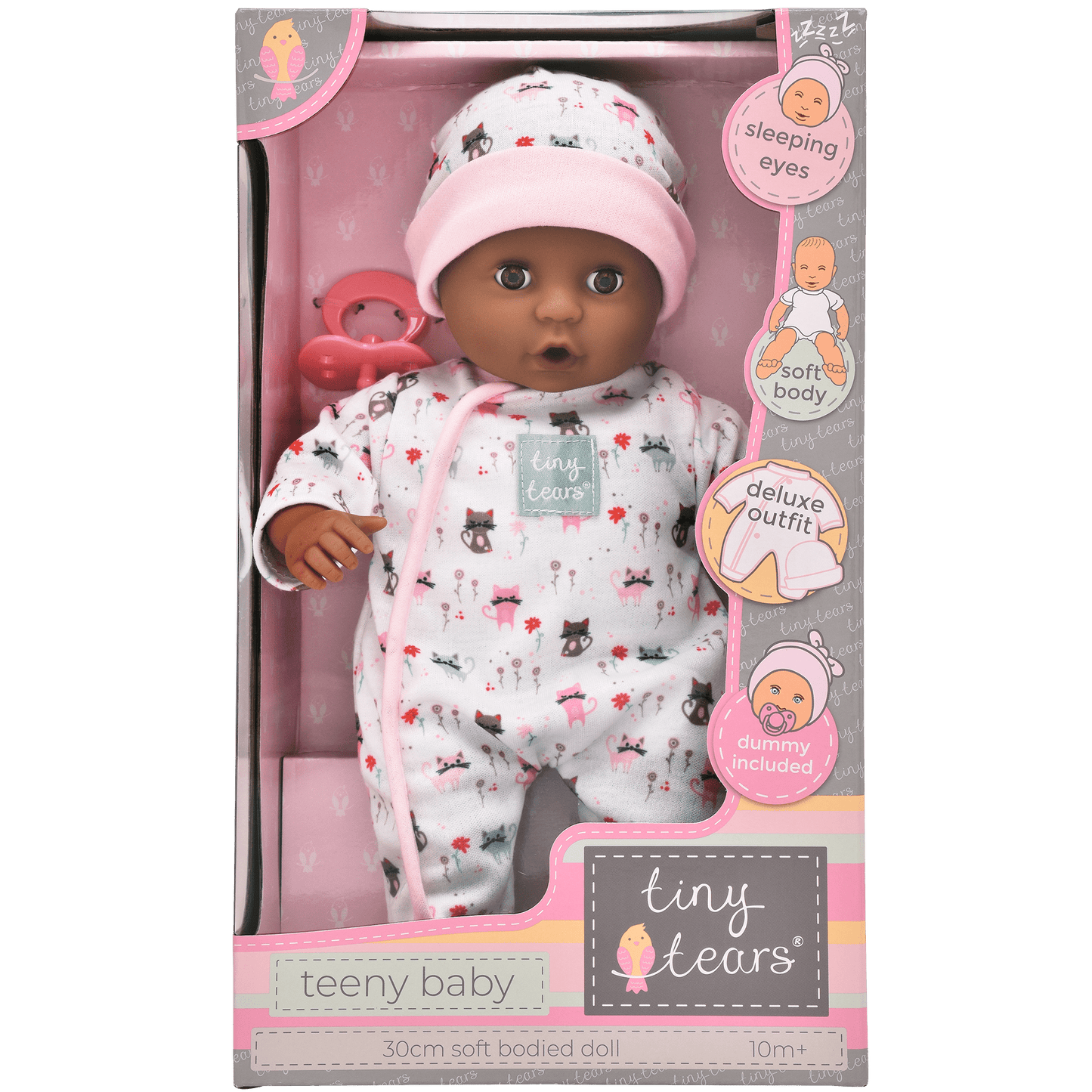 Tiny Tears 12" (30cm) Teeny Baby Doll - Black
