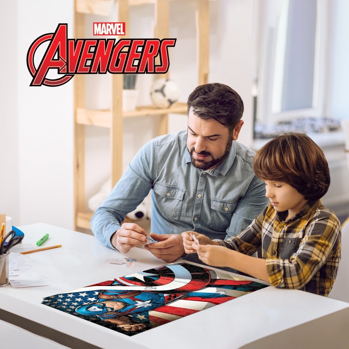 Prime 3D Marvel Captain America 300 Piece Puzzle Collectible Tin - John Adams