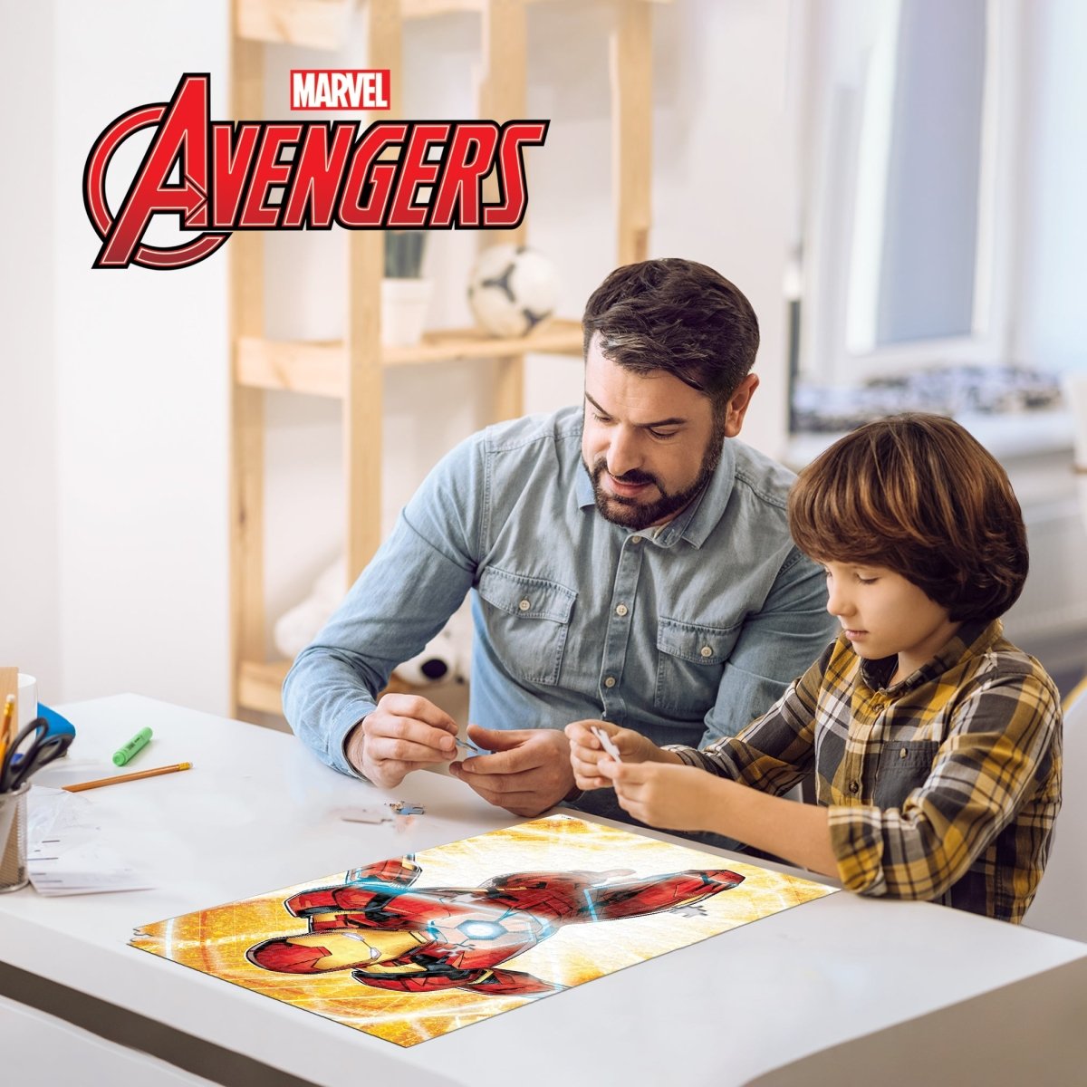 Prime 3D Marvel Iron Man 300 Piece Puzzle Collectible Tin - John Adams
