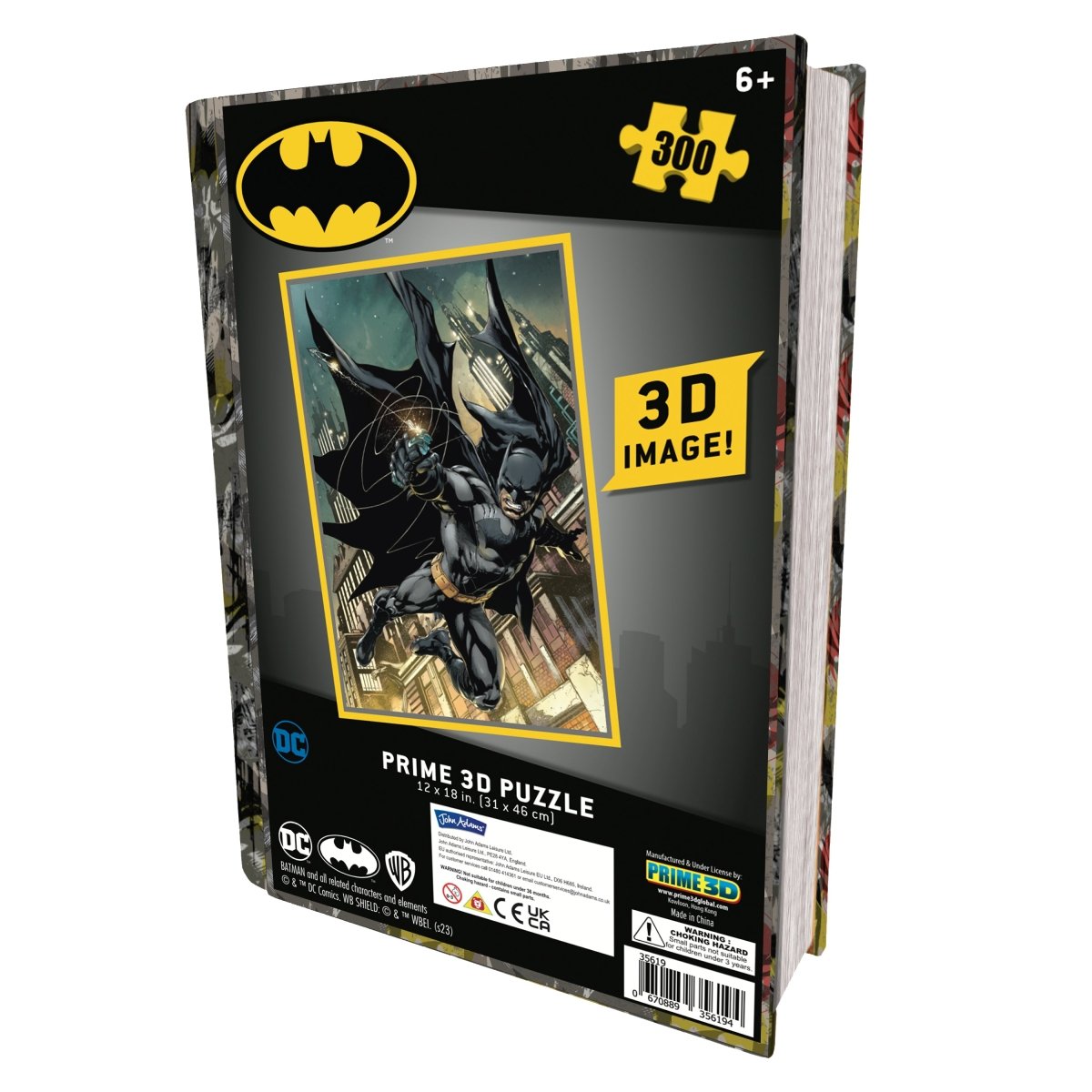 PRIME 3D DC Comics Batman Book Tin 300 pc Puzzle - John Adams