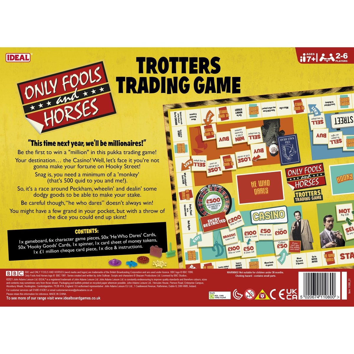Only Fools and Horses Trotter Trading Board Game - Manual - John Adams