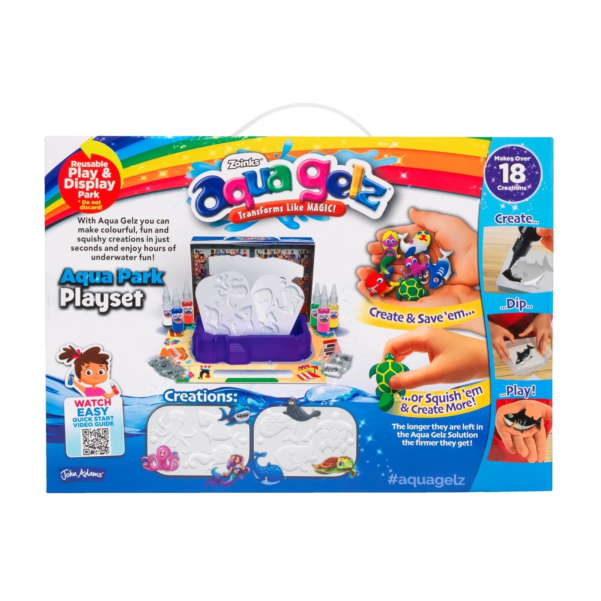 Aqua Gelz Aqua Park Playset – Creative Sensory Craft Kit - John Adams