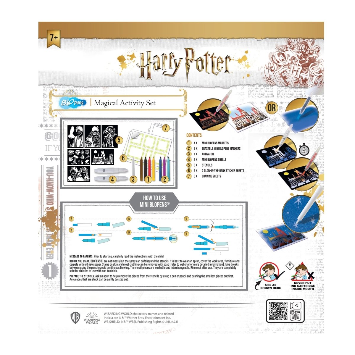 BLOPENS Harry Potter Magical Activity Set – Airbrush Art Kit - John Adams