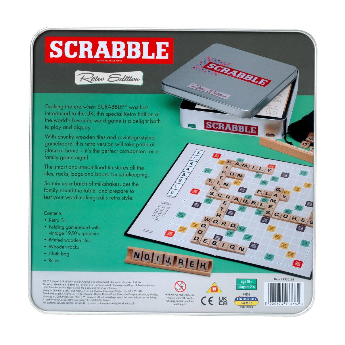 Scrabble Retro Edition Word Game - John Adams