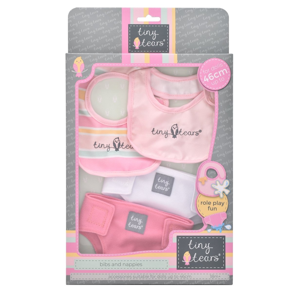 Tiny Tears Bibs & Nappies - John Adams
