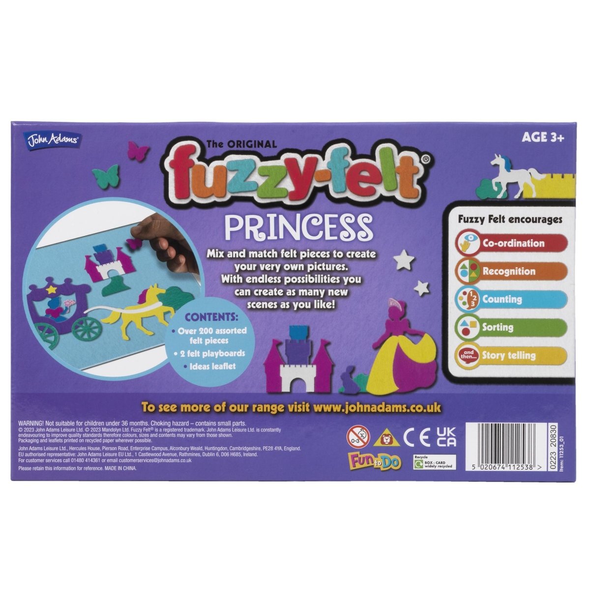 Fuzzy-Felt Princess Drawer Set - John Adams