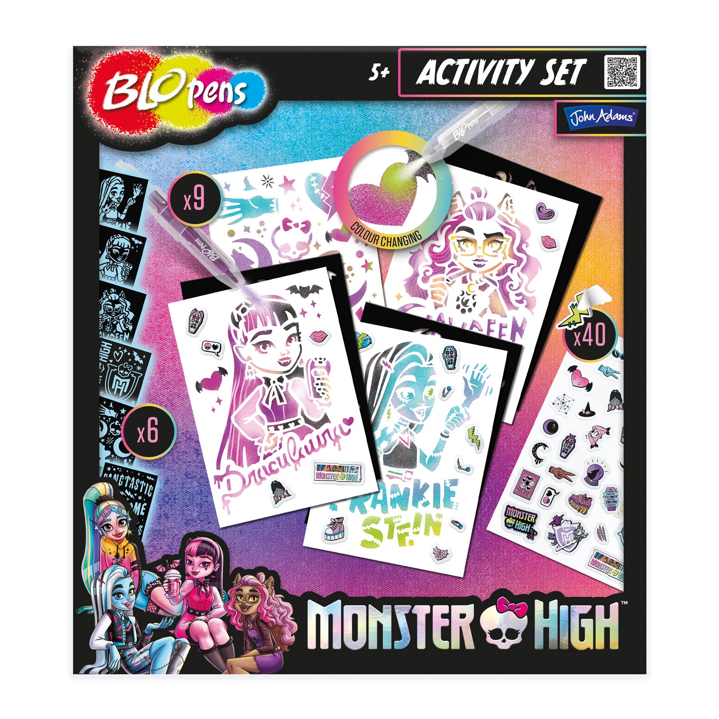 BLOPENS Monster High Activity Set – Spooky Art Kit for Kids