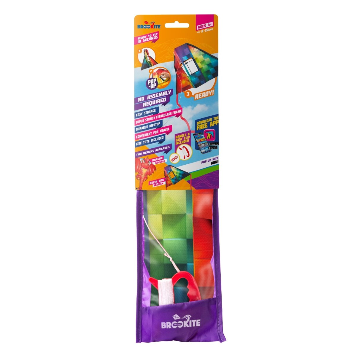 Delta Box Mini Nylon Kite - John Adams
