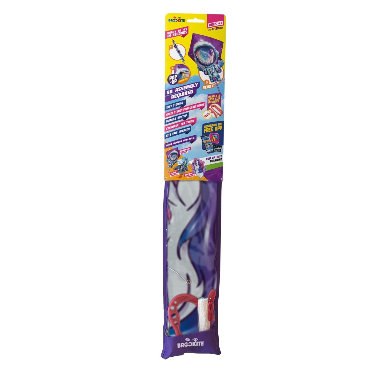 Unicorn Pop Up Shaped Kite - John Adams
