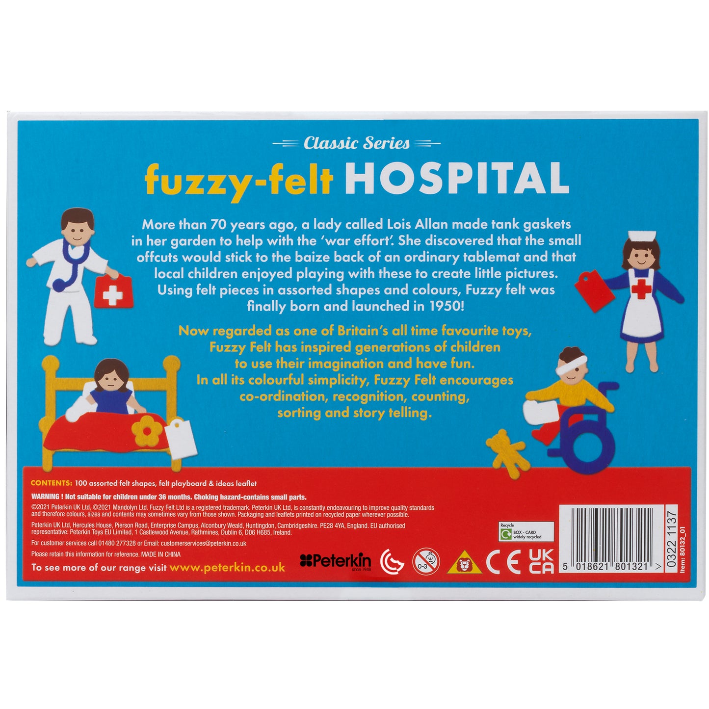 Fuzzy-Felt Retro - Hospital