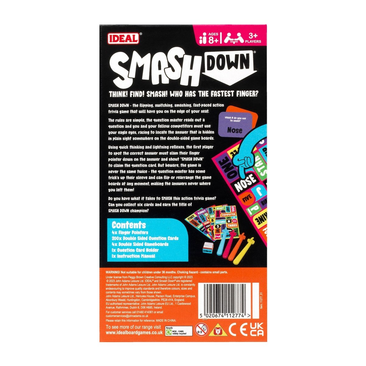 Smash Down: Family Trivia Party Game - John Adams