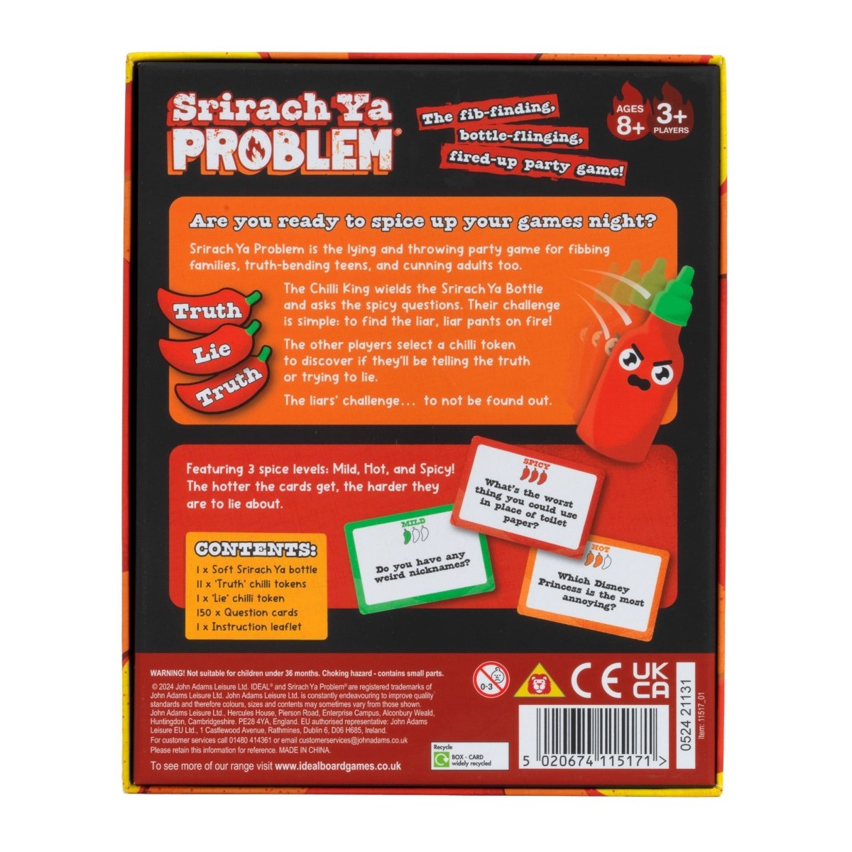 Srirach Ya Problem Party Game - John Adams