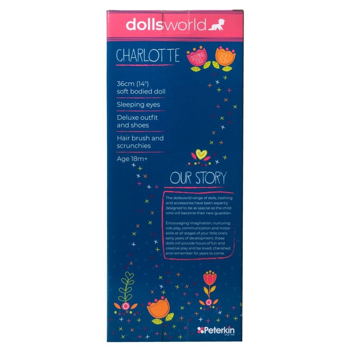 Dolls World Charlotte 36cm Soft Bodied Fashion Doll with Deluxe Outfit - For 18 months+ - John Adams