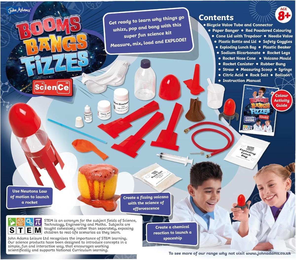 Booms, Bangs, Fizzes Science Kit - John Adams