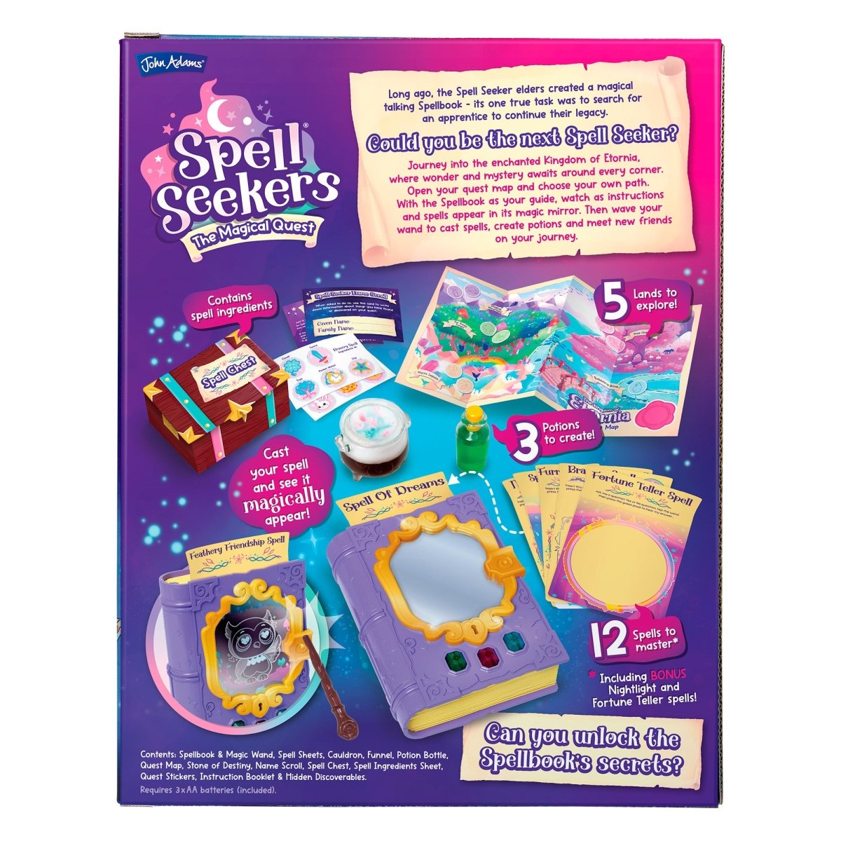 Spell Seekers Interactive Talking Spellbook - John Adams