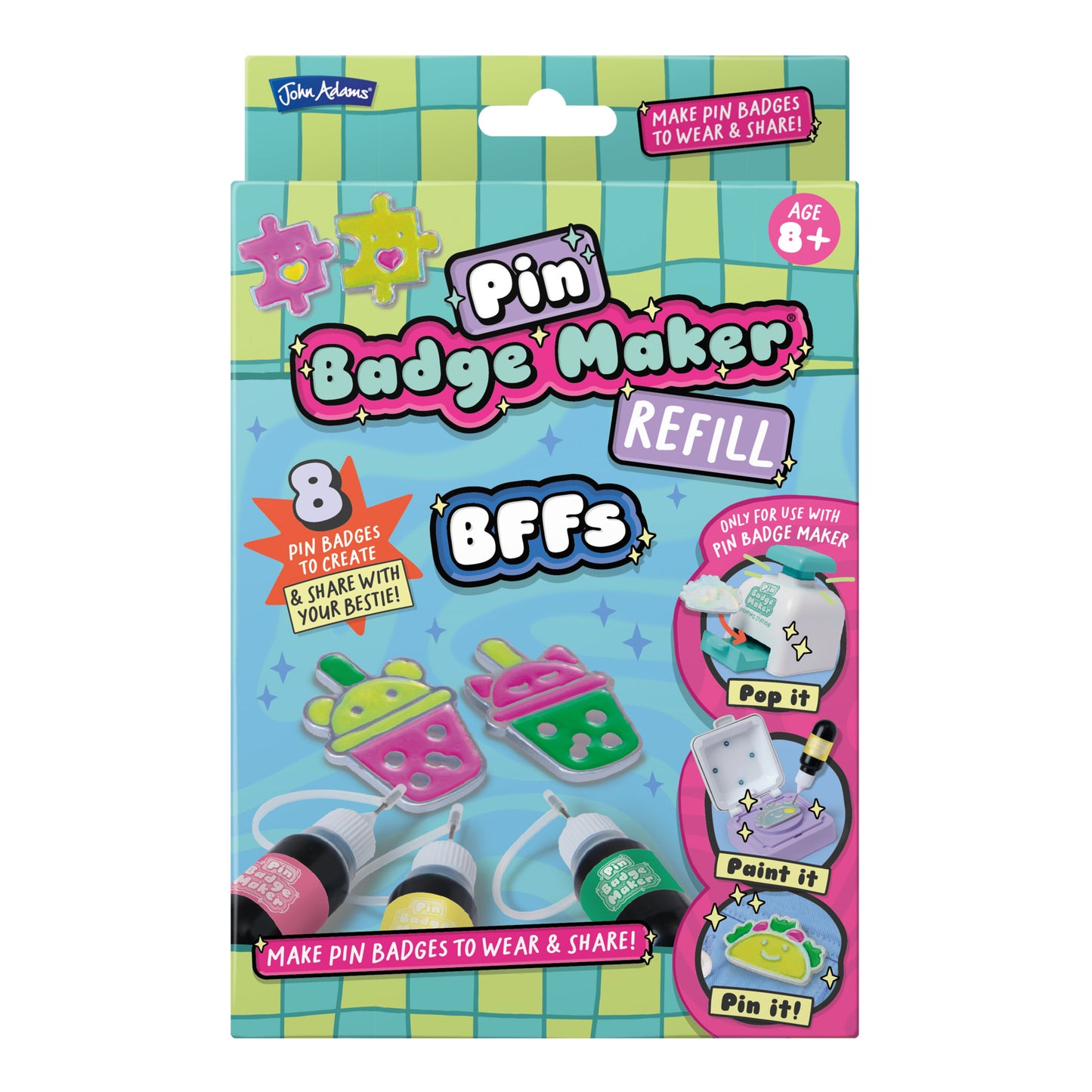 *Coming Soon!* Pin Badge Maker Refill BFF Set