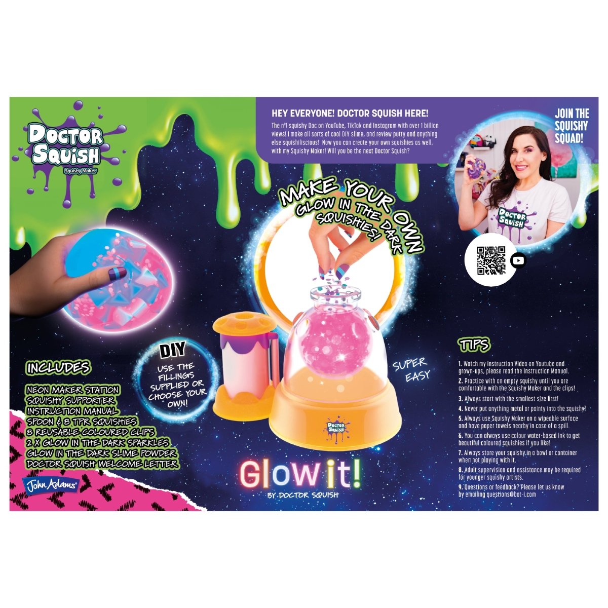 Doctor Squish Glow It Squishy Maker - John Adams