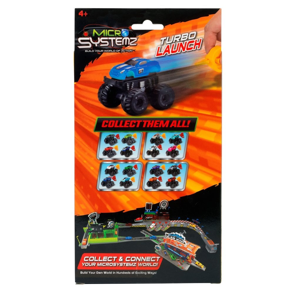 Micro Systemz Big Wheel Racers 4 Vehicle Pack