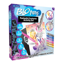 BLOPENS Fantastic Creatures Activity Set – Airbrush Art Kit with Metallic Effects