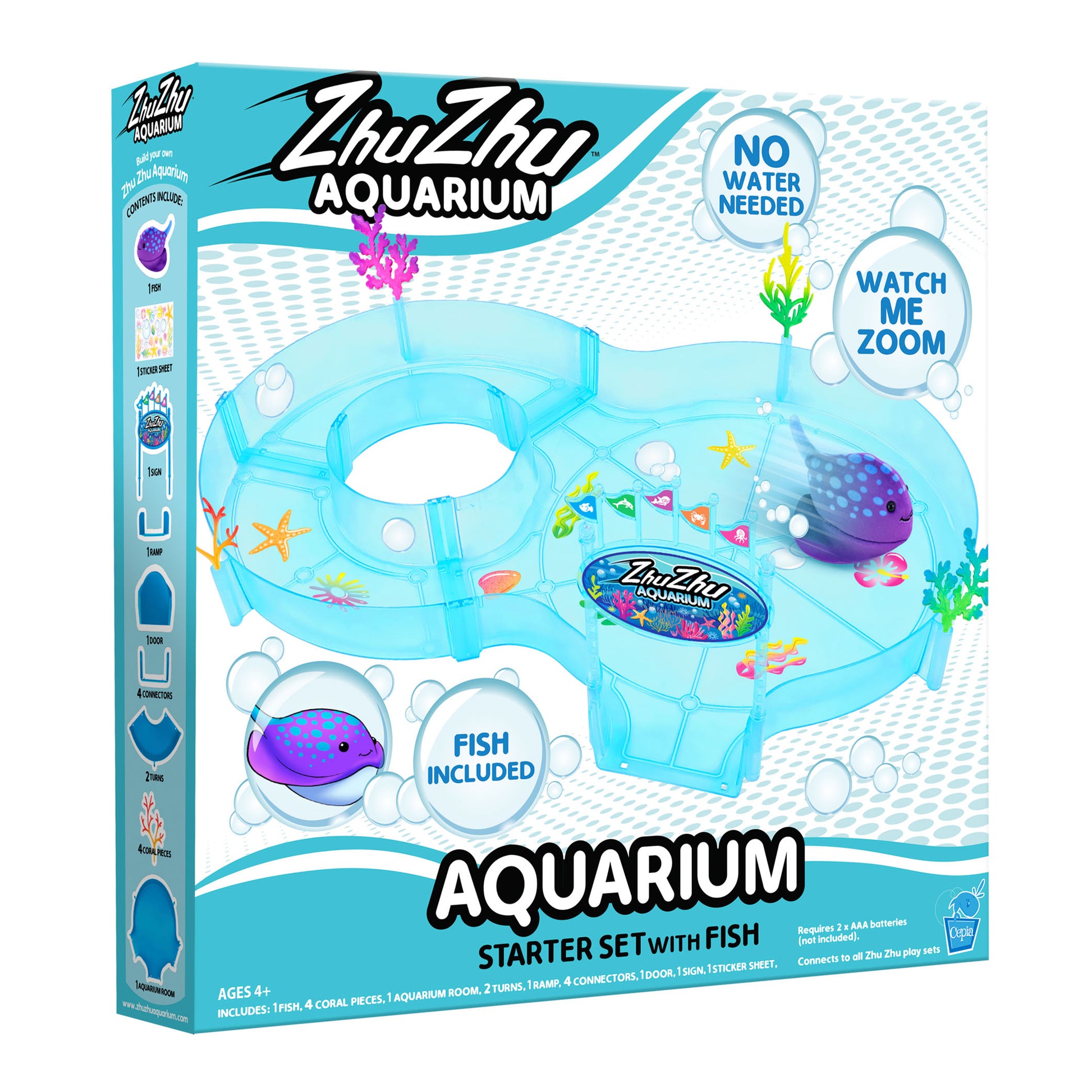 Zhu Zhu Starter Set with Fish Build Your Aquatic World – John Adams