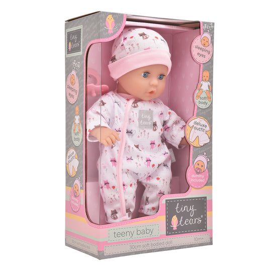 Tiny Tears 12" (30cm) Doll Teeny Baby White Outfit - White