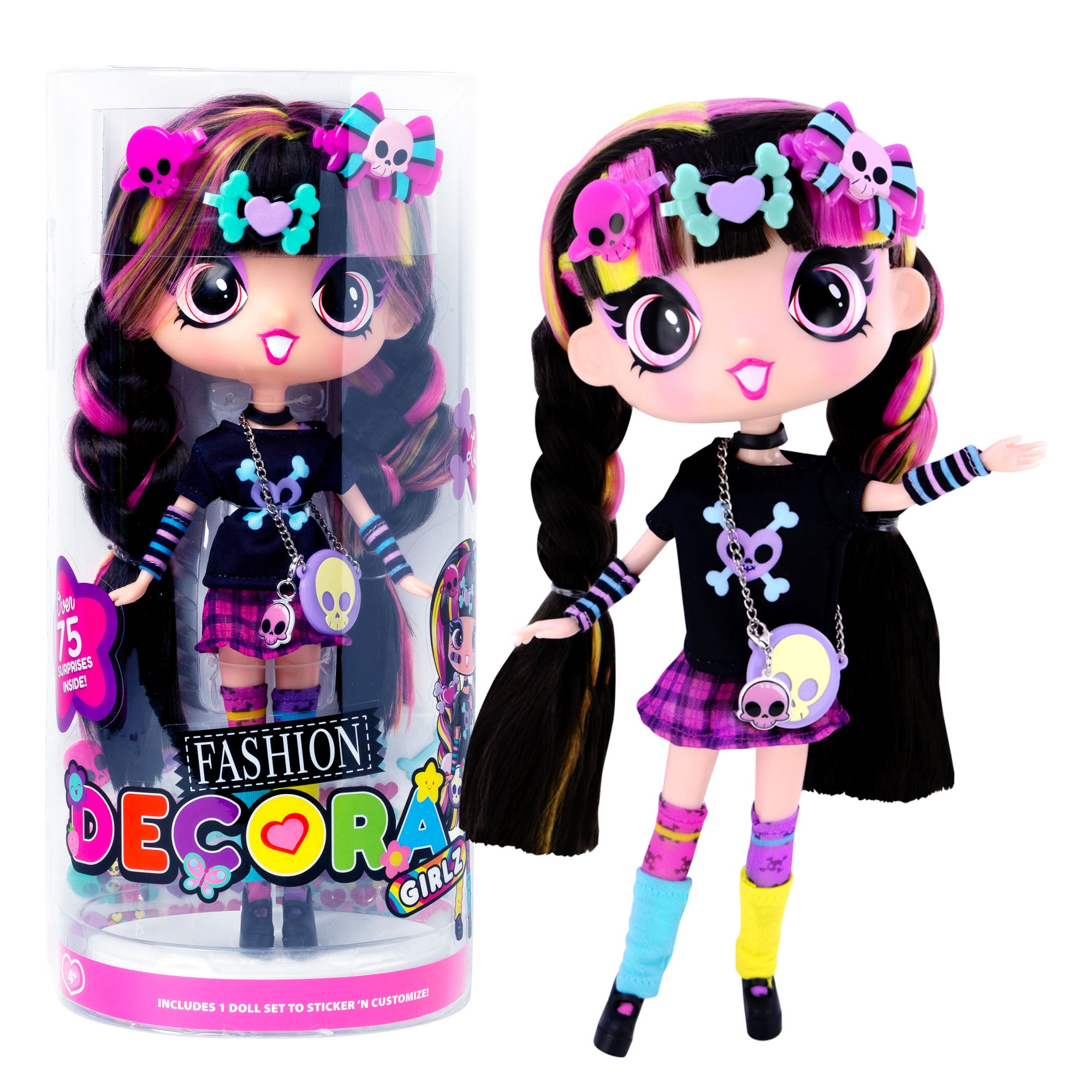 Decora Girlz 11 Fashion Doll Luna Chic Goth Glam Style John Adams