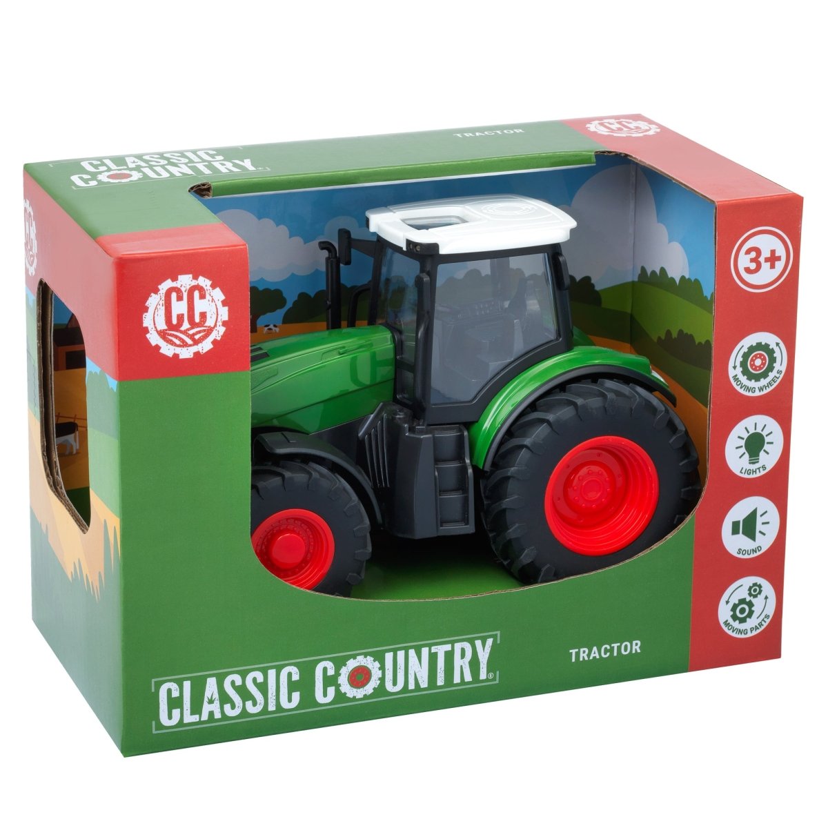 Classic Country Tractor Toy Vehicle - John Adams