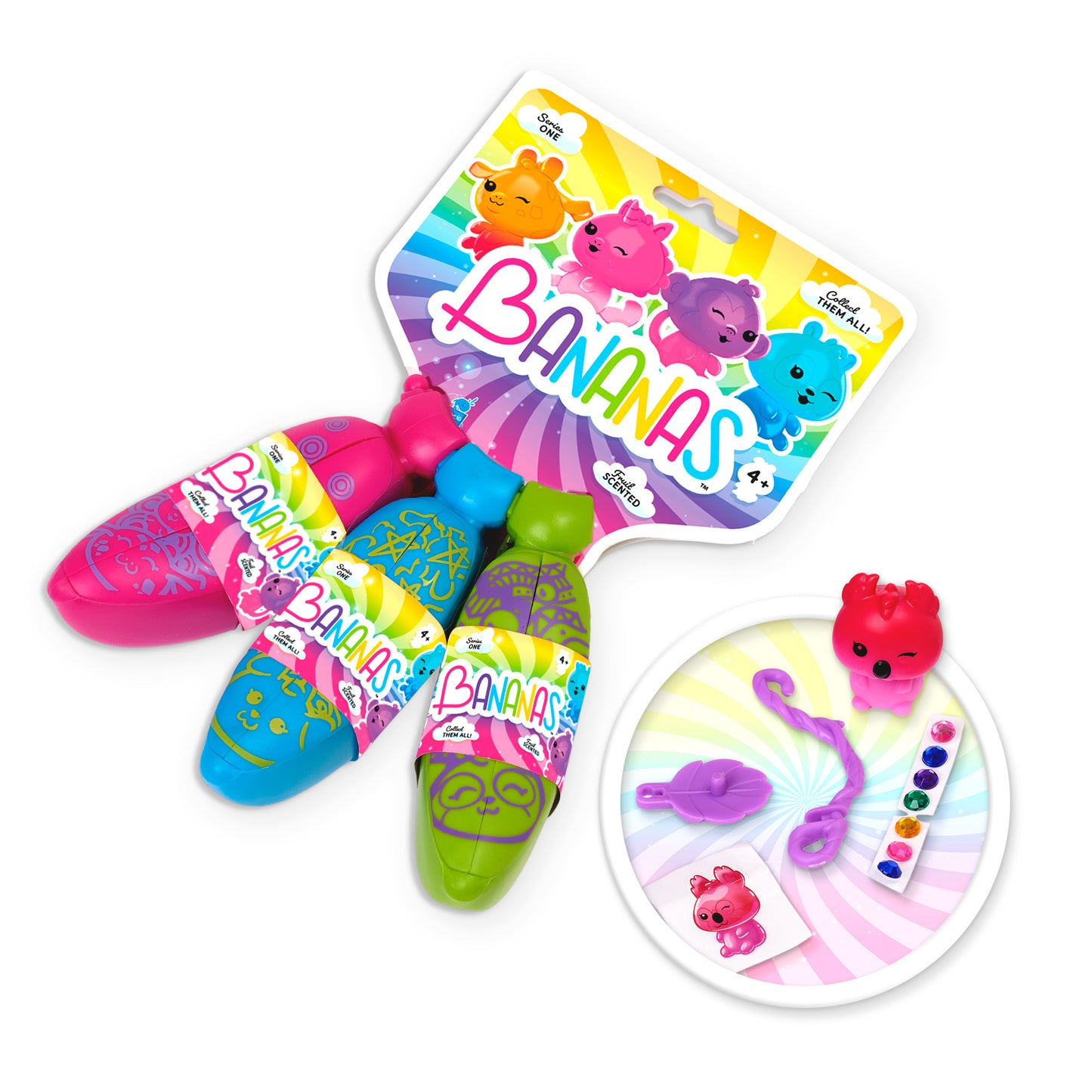 Bananas - Scented Surprise Collectible Toy - Bunch of 3