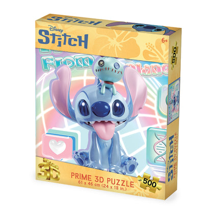 Prime 3D Disney Stitch 500 pc Puzzle