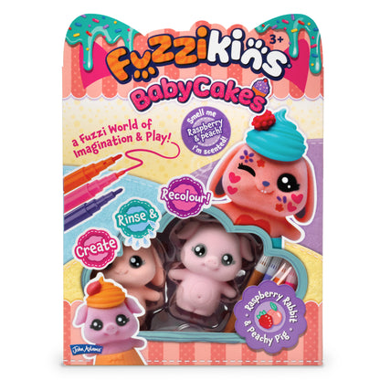 Fuzzikins Baby Cakes Peach Melba Cakes (Peachy Piggy & Raspberry Rabbit)