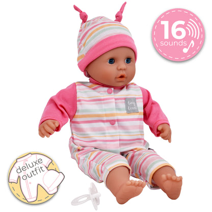 Tiny Tears 15" (38cm) Baby Soft Doll with 16 sounds - White