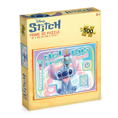 Prime 3D Disney Stitch 500 pc Puzzle