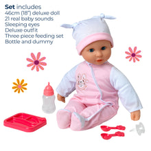 Dolls World Talking Tammy 46cm Soft Bodied Doll with sounds - For ages 18 months+