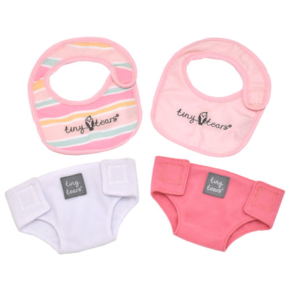 Tiny Tears Bibs & Nappies