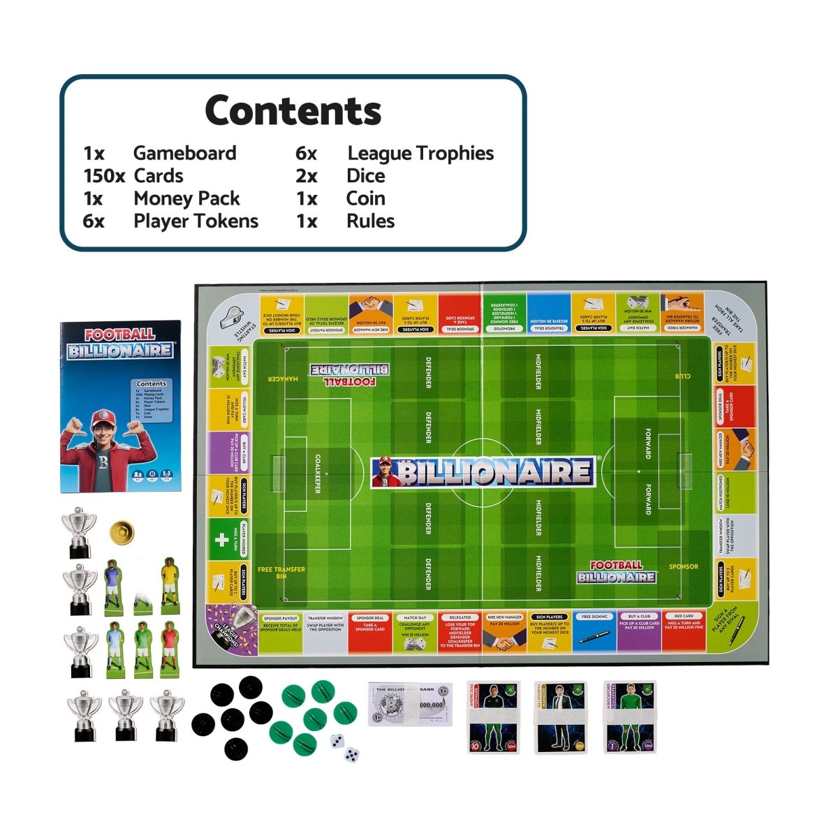 FOOTBALL BILLIONAIRE BOARD GAME - John Adams