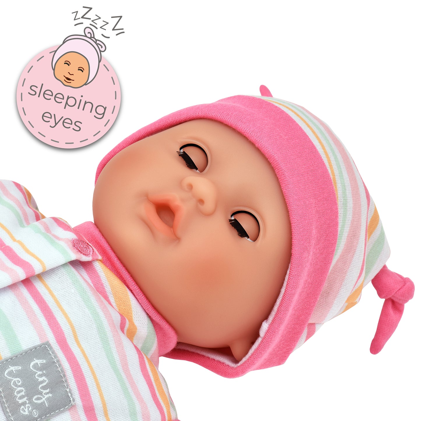 Tiny Tears 15" (38cm) Baby Soft Doll with 16 sounds - White