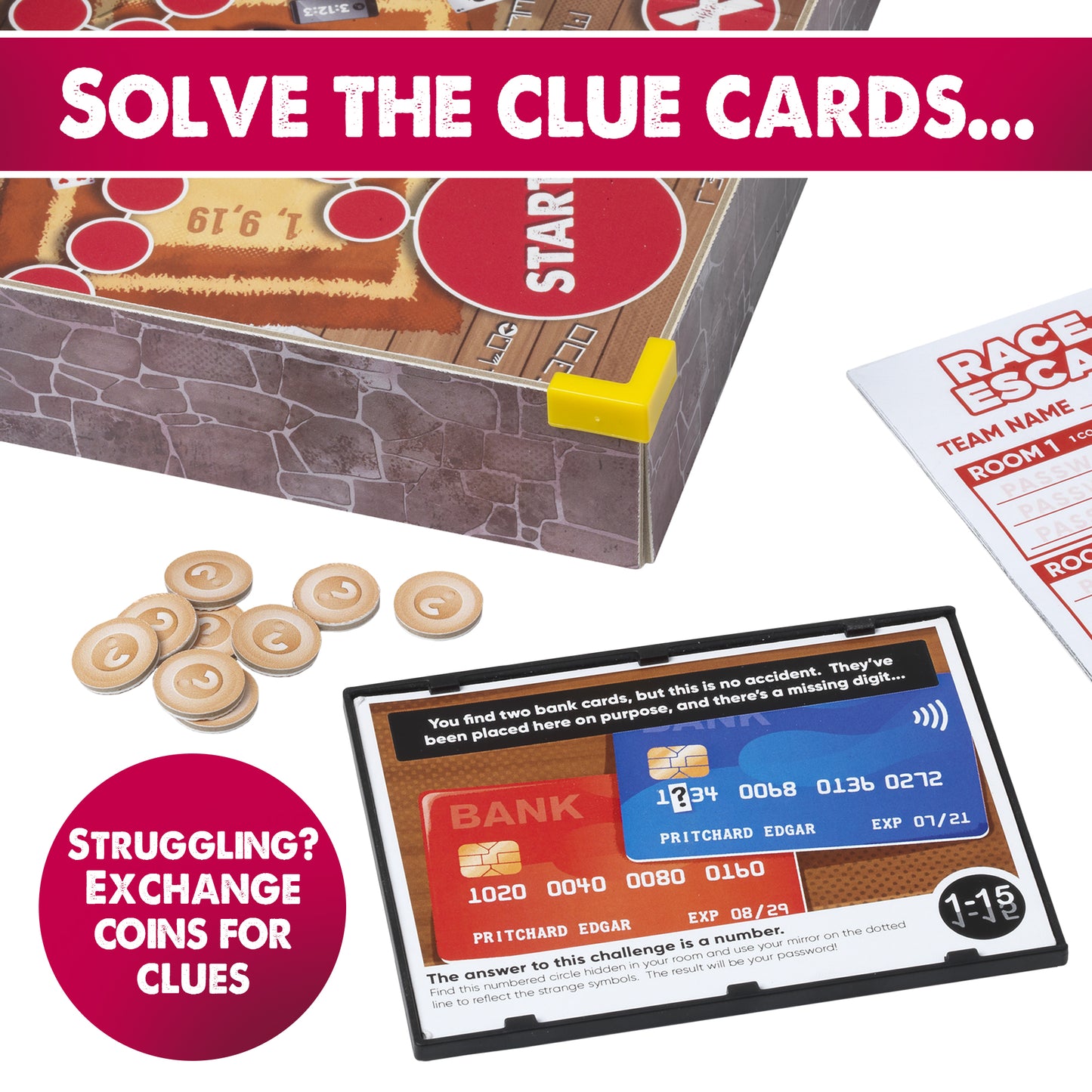 Race to Escape - The Escape Room Board Game