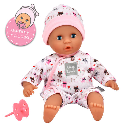Tiny Tears 12" (30cm) Doll Teeny Baby White Outfit - White