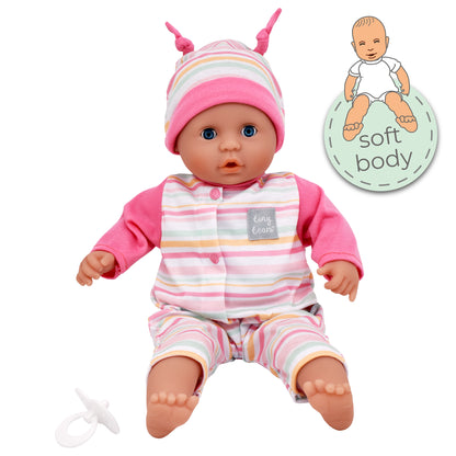 Tiny Tears 15" (38cm) Baby Soft Doll with 16 sounds - White