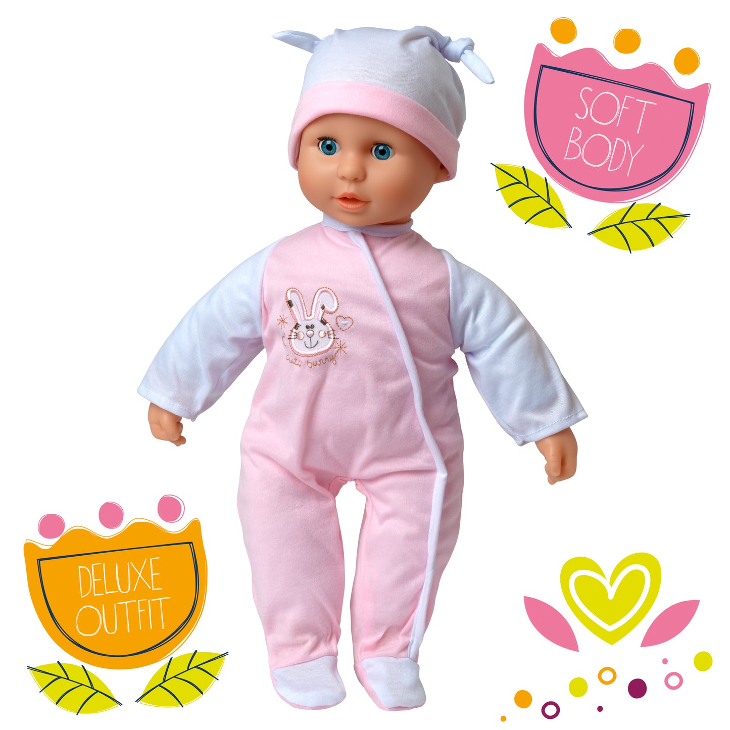 Dolls World Talking Tammy 46cm Soft Bodied Doll with sounds - For ages 18 months+
