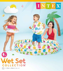 INTEX 52" Inflatable Pineapple Play Pool Set - John Adams