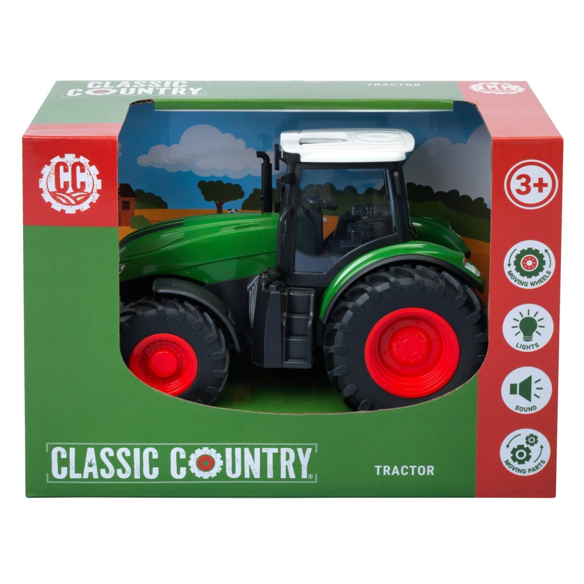 Classic Country Tractor Toy Vehicle - John Adams