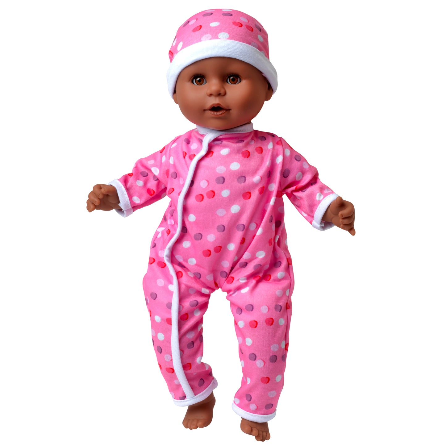 Dolls World Little Treasure - 38cm Soft Bean Bodied Black Doll - For ages 18 months+