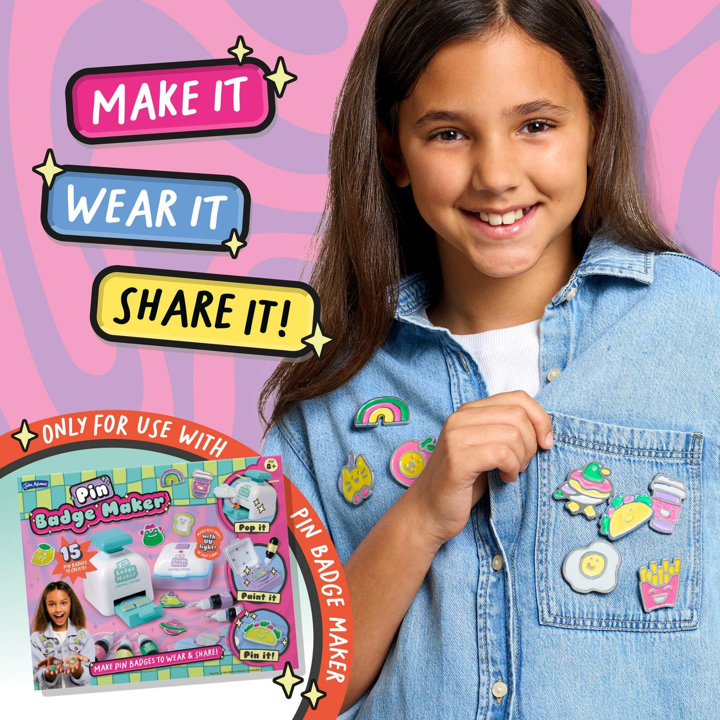 *Coming Soon!*  Pin Badge Maker Refill BFF Set