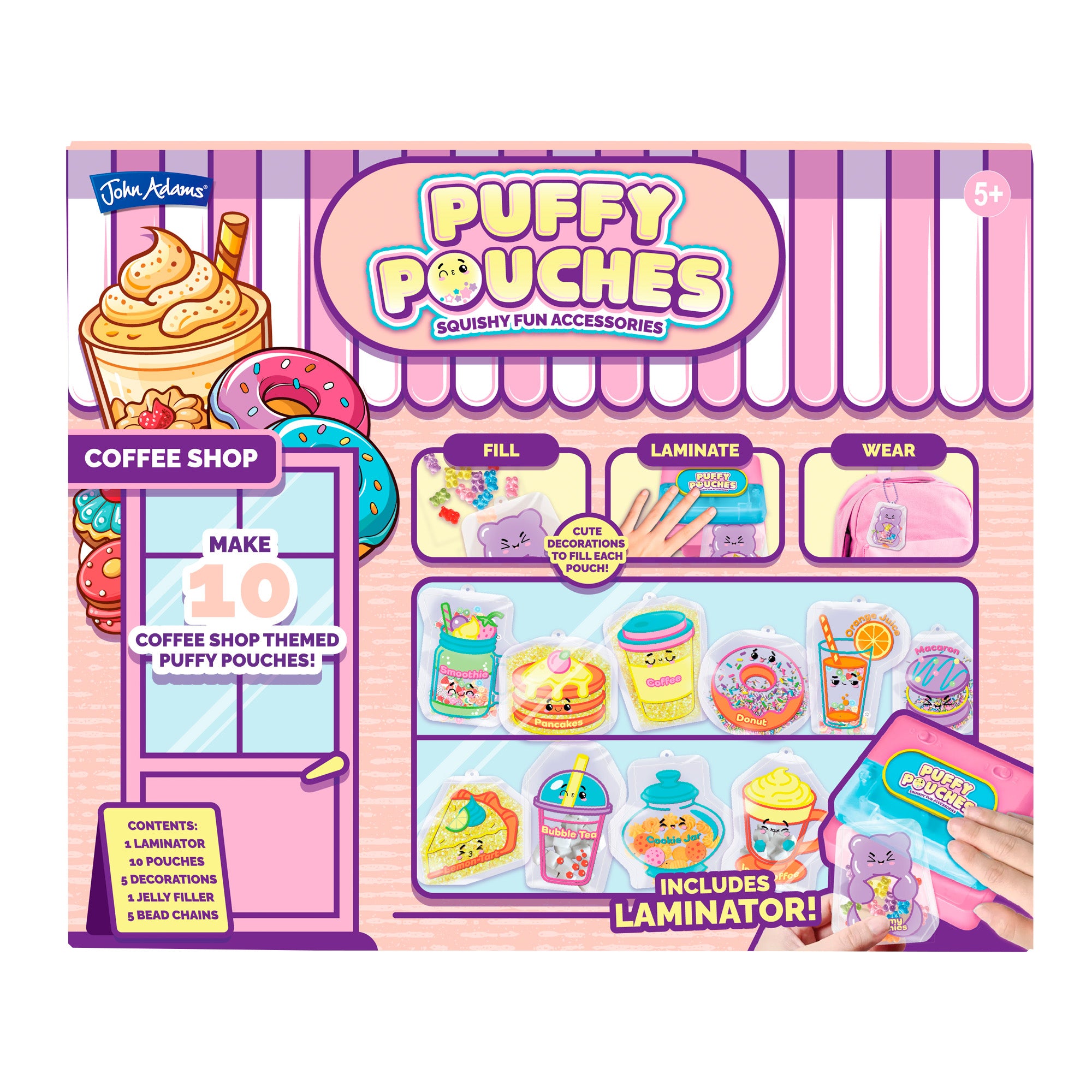 Puffy Pouches Themed Set - Coffee Shop – John Adams