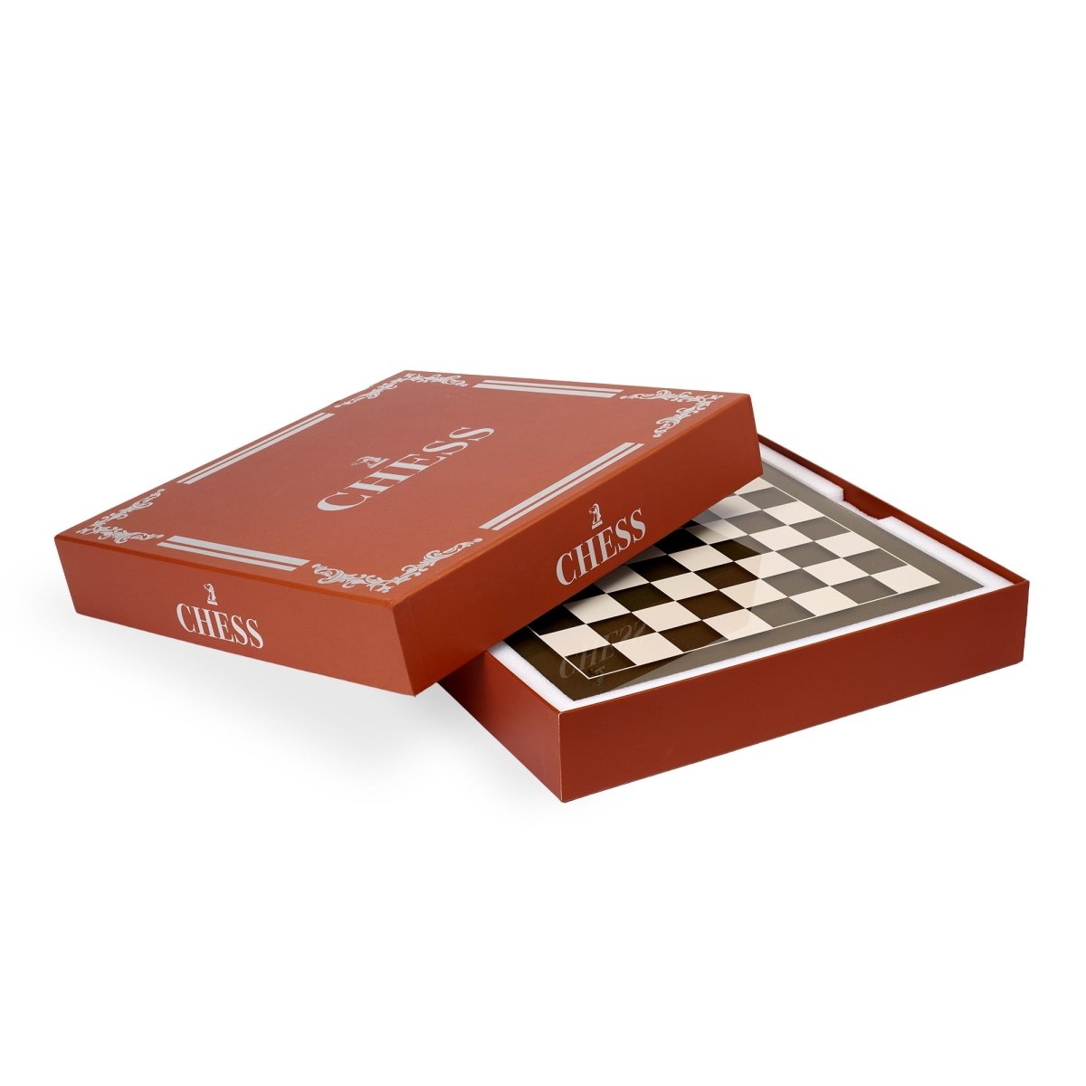 Luxury Glass Chess Set - Large 36x36cm Glass Board with 32 Weighted Pieces and Felt Padded Bases - John Adams
