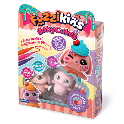 Fuzzikins Baby Cakes Peach Melba Cakes (Peachy Piggy & Raspberry Rabbit)